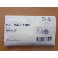 Xilion Pendant 6 mm, Fern Green, 720 pièces