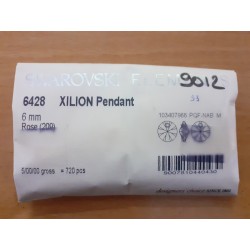 Xilion Pendant 6 mm, Rose, 720 pièces