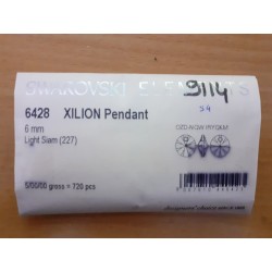 Xilion Pendant 6 mm, Light Siam, 720 pièces