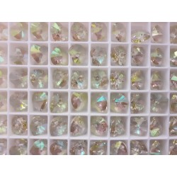 Coeurs 10.3 x 10 mm, Crystal Luminous Green, 163 pièces