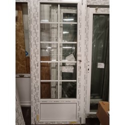 80x215 cm Porte fenêtre TUNNEL PVC Schuco